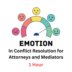 Emotion in Conflict Resolution