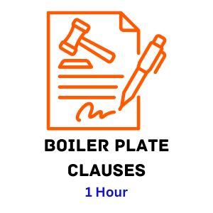 Boilerplate Contract Clauses