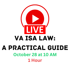 Virginia's New ISA Law: A Practical Guide LIVE Class